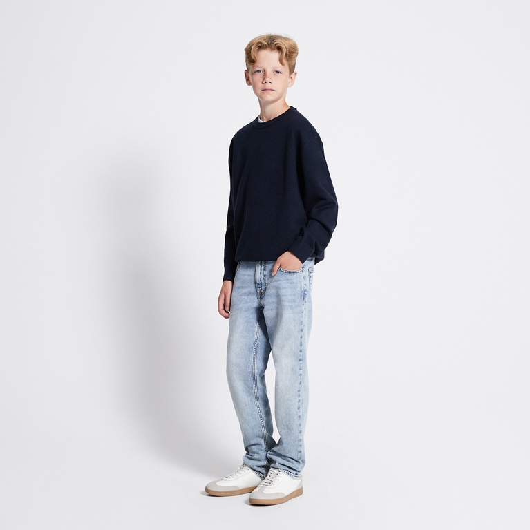 Fine-knit sweater "Ruben star" Navy